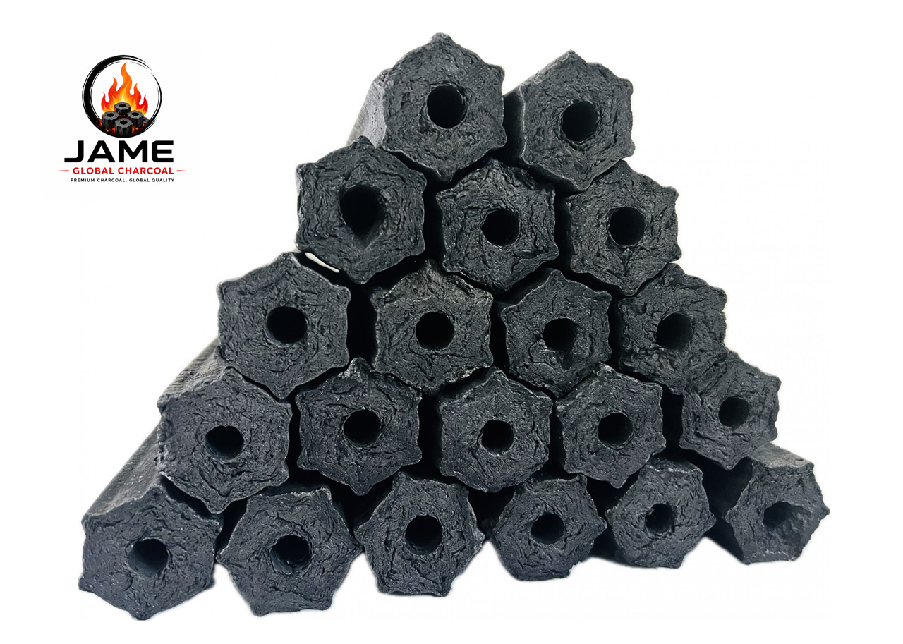 Hexagon Sawdust Charcoal