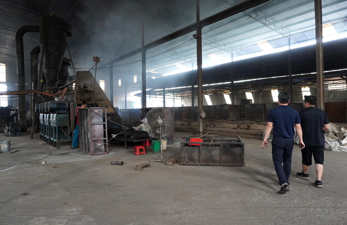 Sawdust charcoal