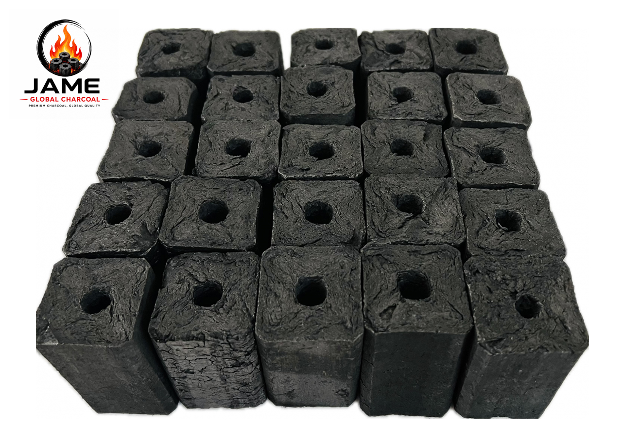 Square Sawdust Charcoal Briquettes